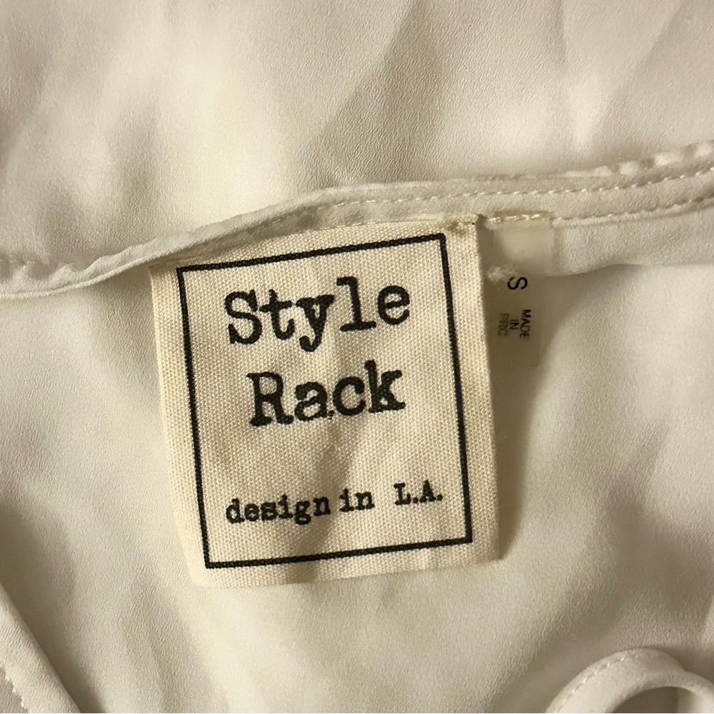 White Button Down Blouse - image 3